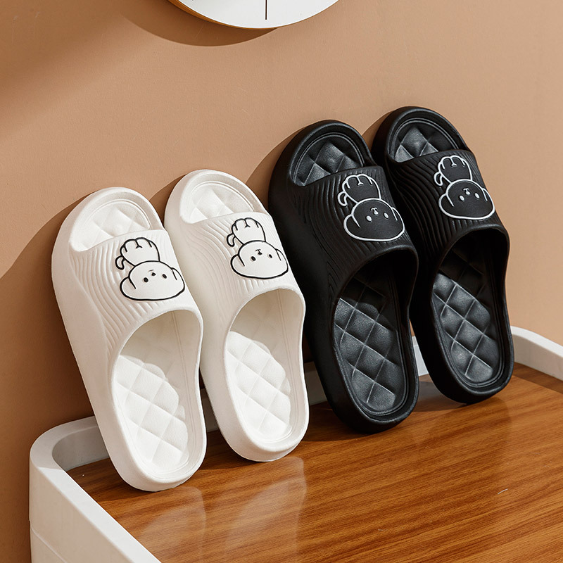 Women's Sandals and Slippers Summer Indoor Home Bathroom Bath Non-Slip Home Stool Feeling Outer Wear Soft Bottom Men's Summer