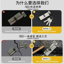 小70锁芯通用型锁心卧室木门室内房间门家用房门配件门锁老式锁具