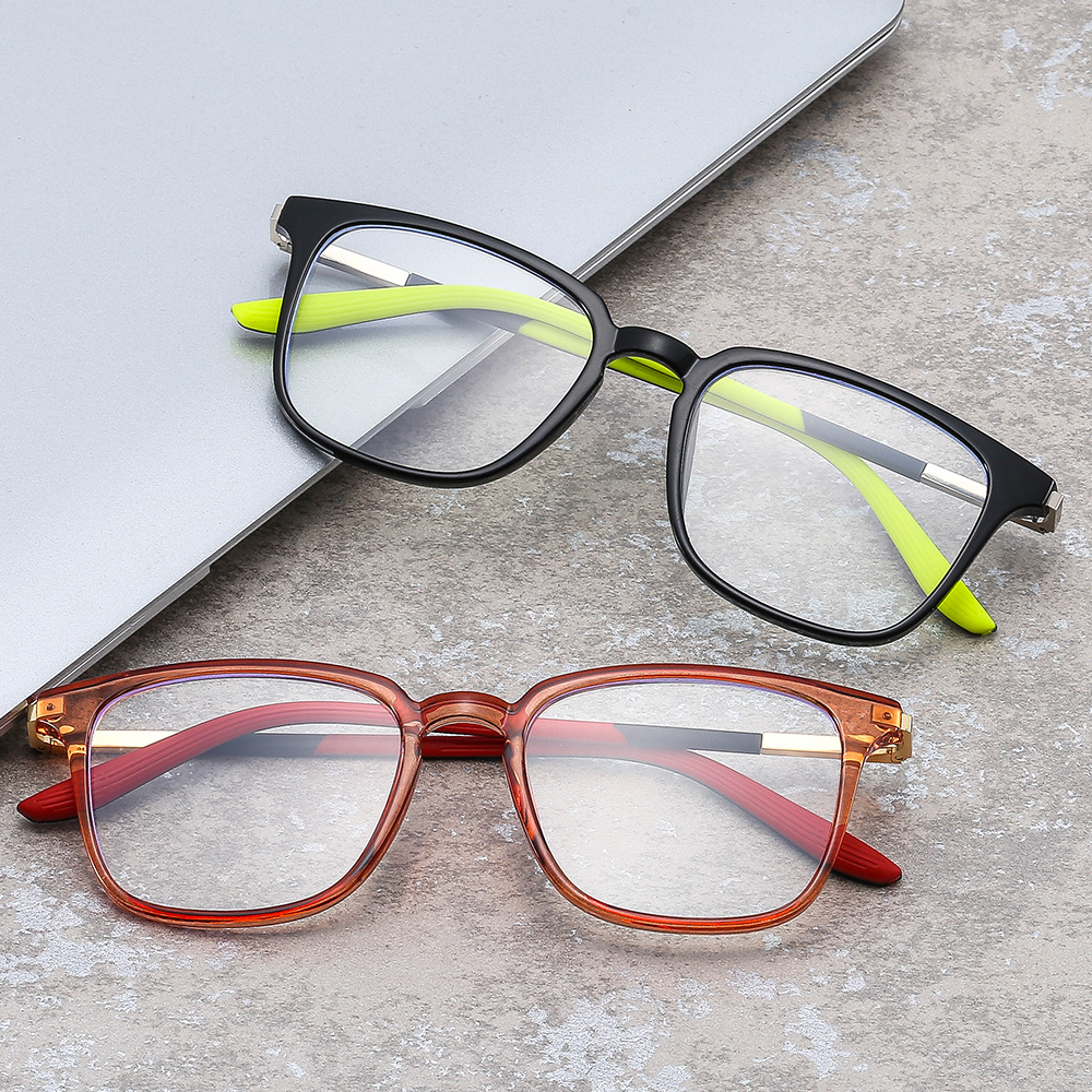 酷方时尚tr90防蓝光眼镜女潮方形平光镜个性欧美眼镜架跨境眼镜框