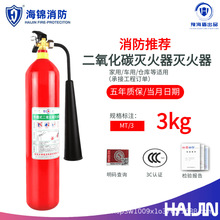 手提式二氧化碳灭火器2kg3kg4kg5kg三公斤消防器材家用干CO2气体