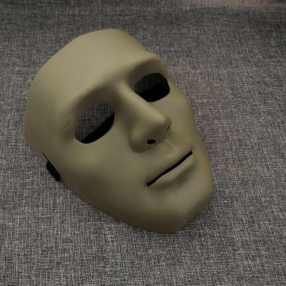 聚会伪装面具塑料假面化妆舞会面具人脸面罩户外真人护面全脸面具