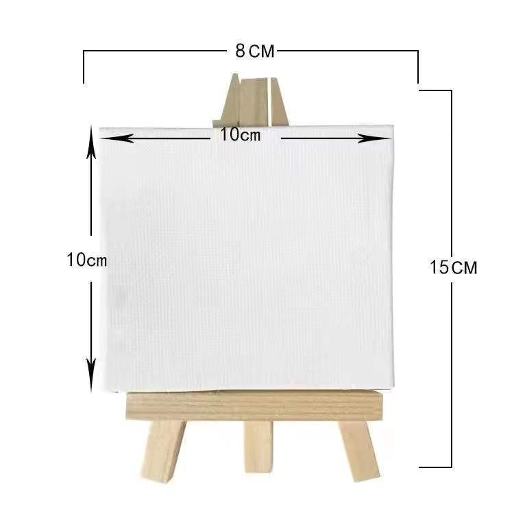 Factory Direct Supply Oil Painting Board Art Painting Supplies Student Toddler DIY Handmade Paint Canvas Desktop Easel
