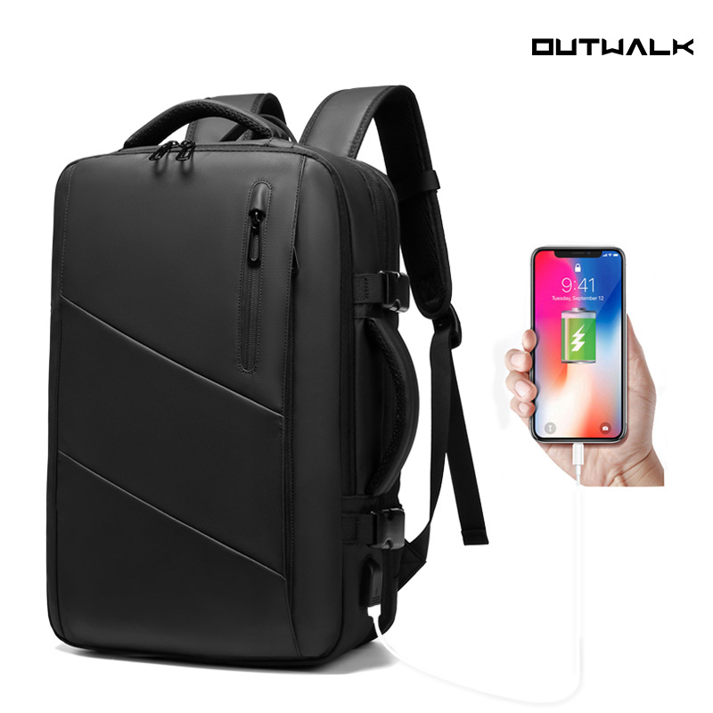 Cross-Border Expansion Backpack Business Waterproof Schoolbag Multifunctional Travel Bag Laptop Bag Men's Backpack Men's Bag