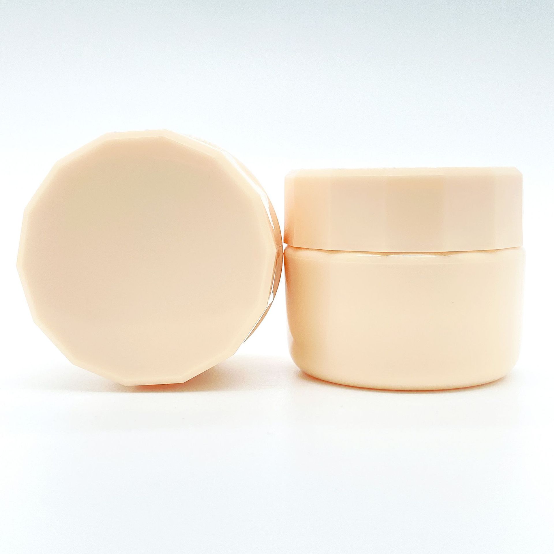 5g甲油胶瓶子宽口菱角罐现货 15ml美甲彩绘膏霜小样pp塑料分装瓶