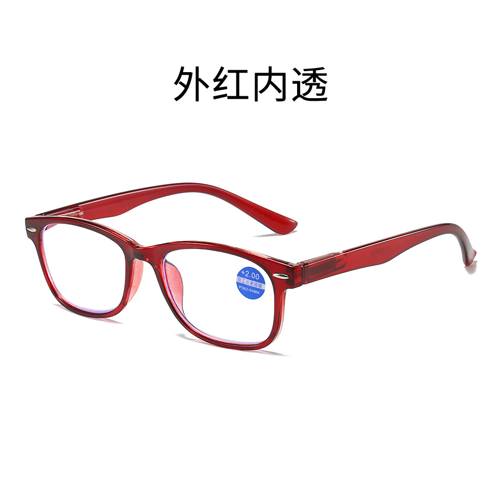 New Full Frame Transparent Support M Nail Reading Glasses HD Portable Presbyopic Glasses Men and Women Same Style Wholesale