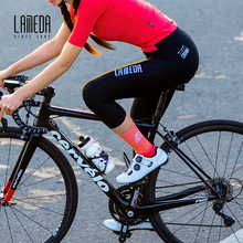 兰帕达2022新夏季女款骑行服骑行裤高腰提臀修身七分自行车运动裤
