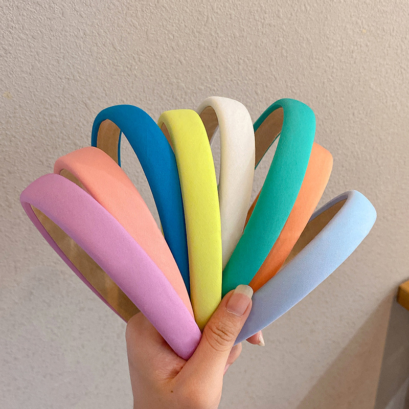 Headband Female Super Fairy Mori Style Online Influencer Refined Sweet All-Matching Sponge Wide-Edged Headband Korean Simple Headwear for Face Wash