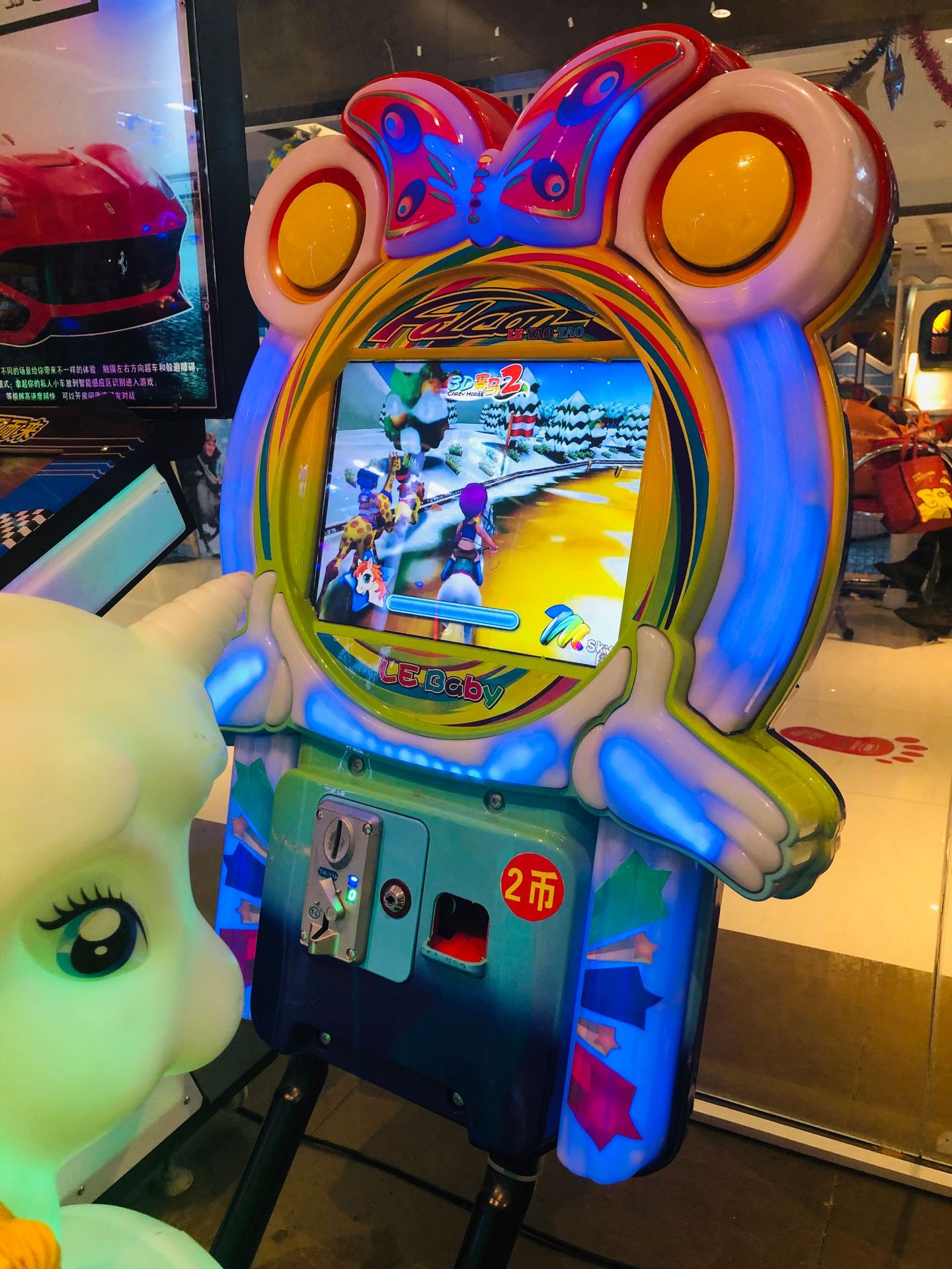 二手骑马儿童电玩城摇摇车带屏摇摆机投币摇摆车户外设备商场商用