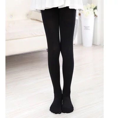 Children's Pantyhose Spring and Summer Thin White Stockings Velvet Dance Pantyhose High Elastic Girls' Leggings Practice