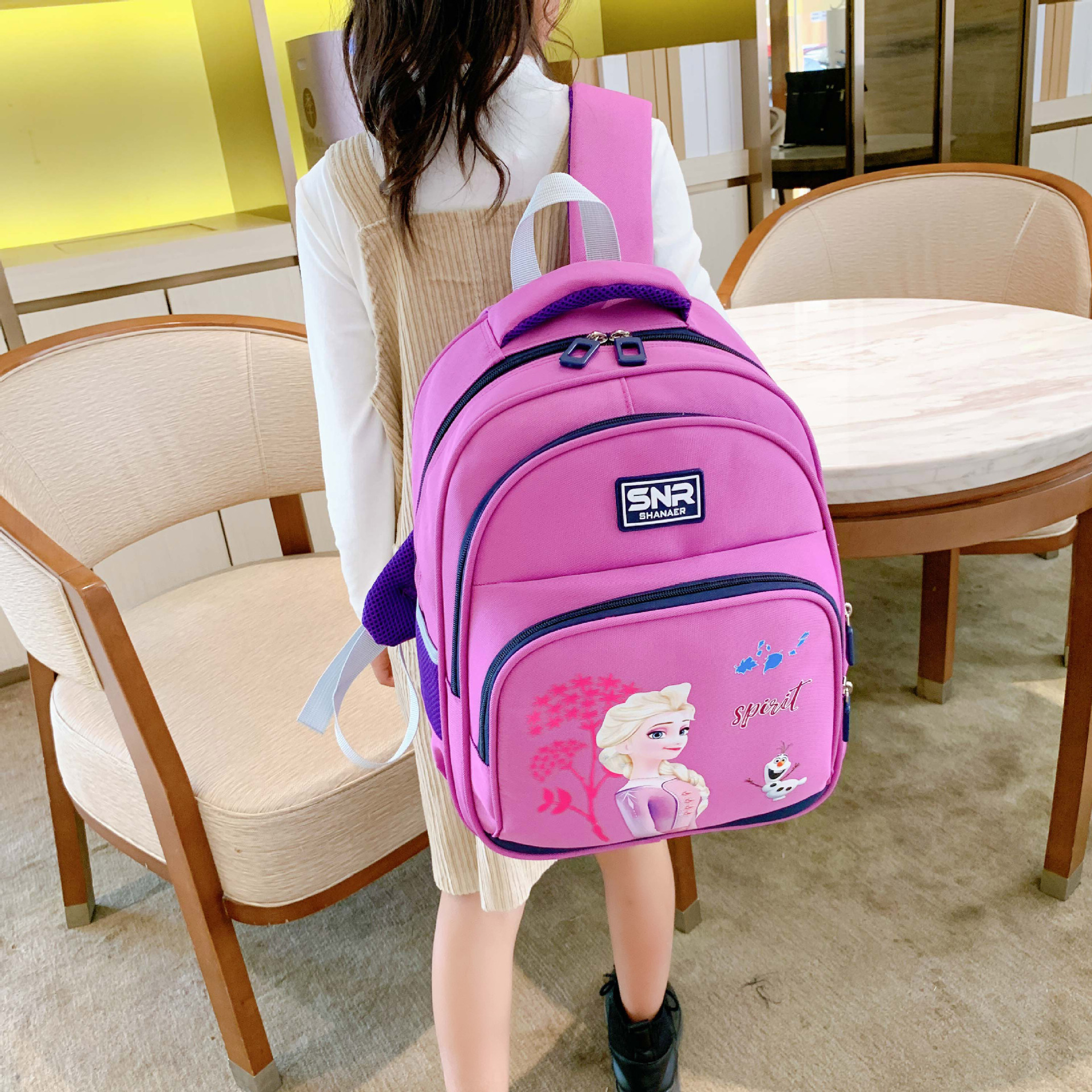 幼儿园书包卡通儿童背包可爱公主2-3-8周岁双肩包学生包大号