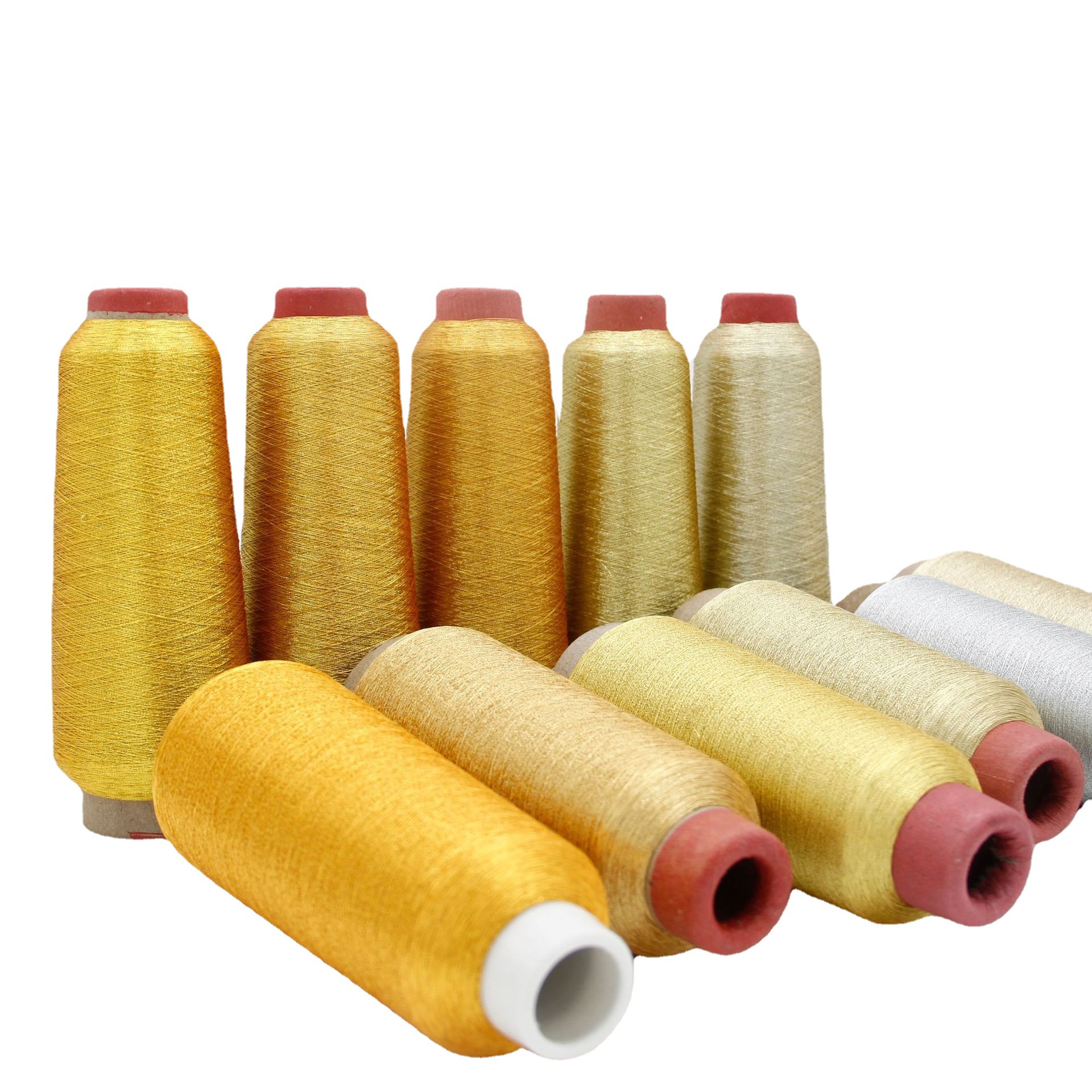 Factory Direct Sales Crystal Day 150D Metallic Yarn Embroidery Thread Ordinary Gold Fluorescent Gold Series Crystal Day Direct Supply