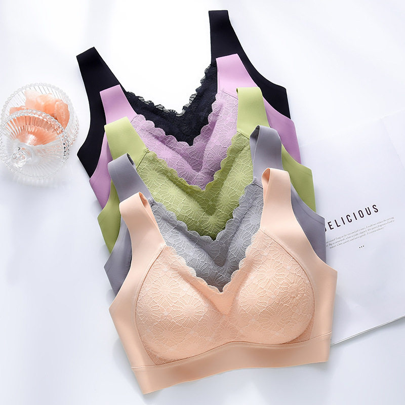 文胸无痕美背硅胶泰国乳胶裸感透气聚拢上托防下垂收副乳舒适透气