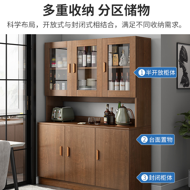 Wine Cabinet Modern Minimalist Cabinet Household Living Room Side Cabinet Wall-Mounted Household Cupboard Storage Cabinet Sideboard Cabinet