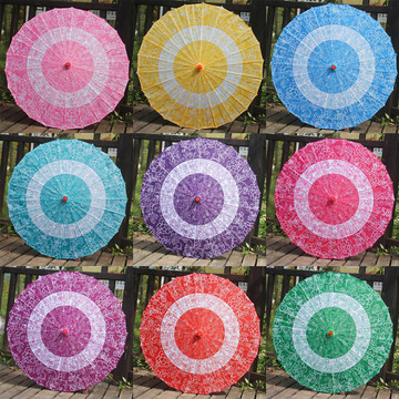 舞旋转樱花舞蹈伞绸布伞花伞旗袍走秀伞装饰吊顶道具伞cos伞动漫