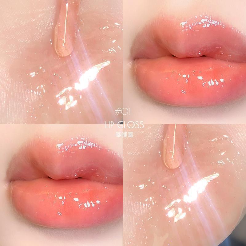 Factory Wholesale Internet Celebrity Water Light Lip Gloss Flash Mirror Non-Fading Nonstick Cup Lipstick Lipstick Live Hot Lipstick