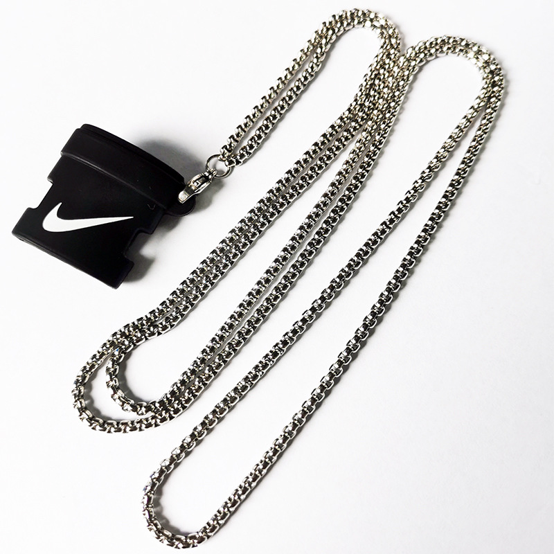 潮流电子烟具不锈钢挂链防丢环逼格圈雾化杆挂绳方珍珠钛钢金属链