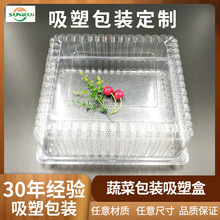 吸塑包装定做一次性生鲜蔬菜食品塑料吸塑包装盒上下盖吸塑托盘