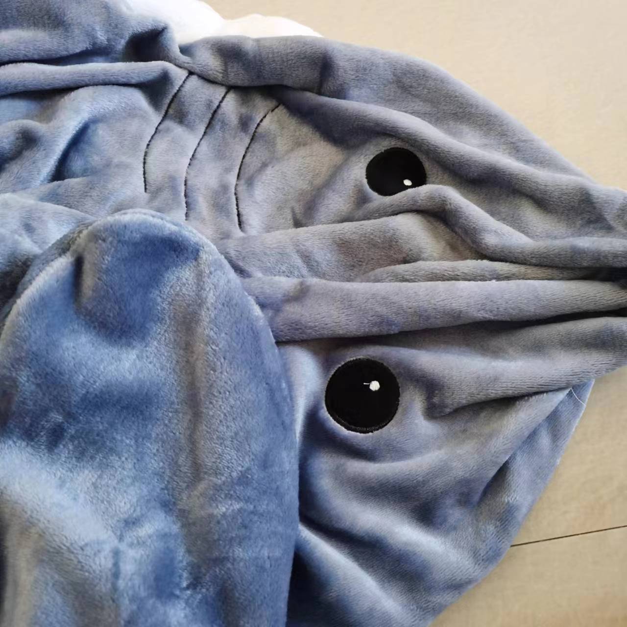 Cross-Border Shark Blanket Super Soft Flannel Hoodie Killer Whale Sleeping Bag Loose One-Piece Pajamas Camping Sleeping Bag