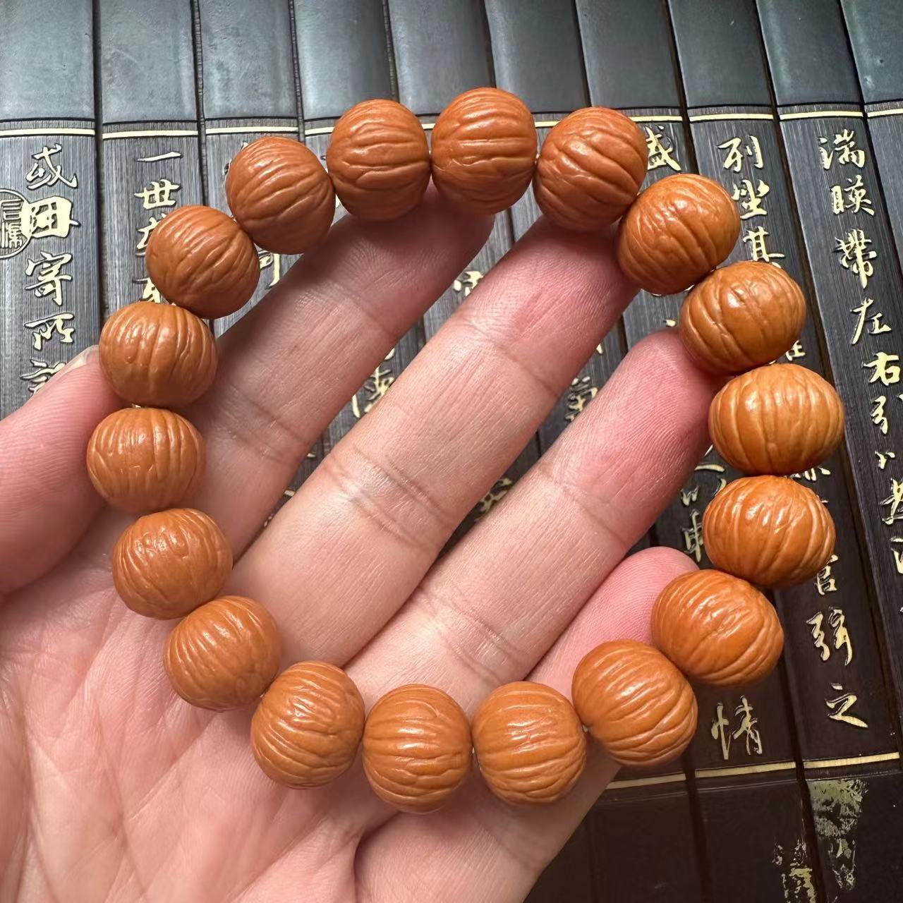 猴头大土豪手串矮桩粗筋天然小核桃单圈文玩男款佛珠手链-阿里巴巴