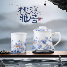 瑞喆堂陶瓷羊脂玉素烧盖碗茶壶茶杯旅行便携高档礼品功夫茶具套装