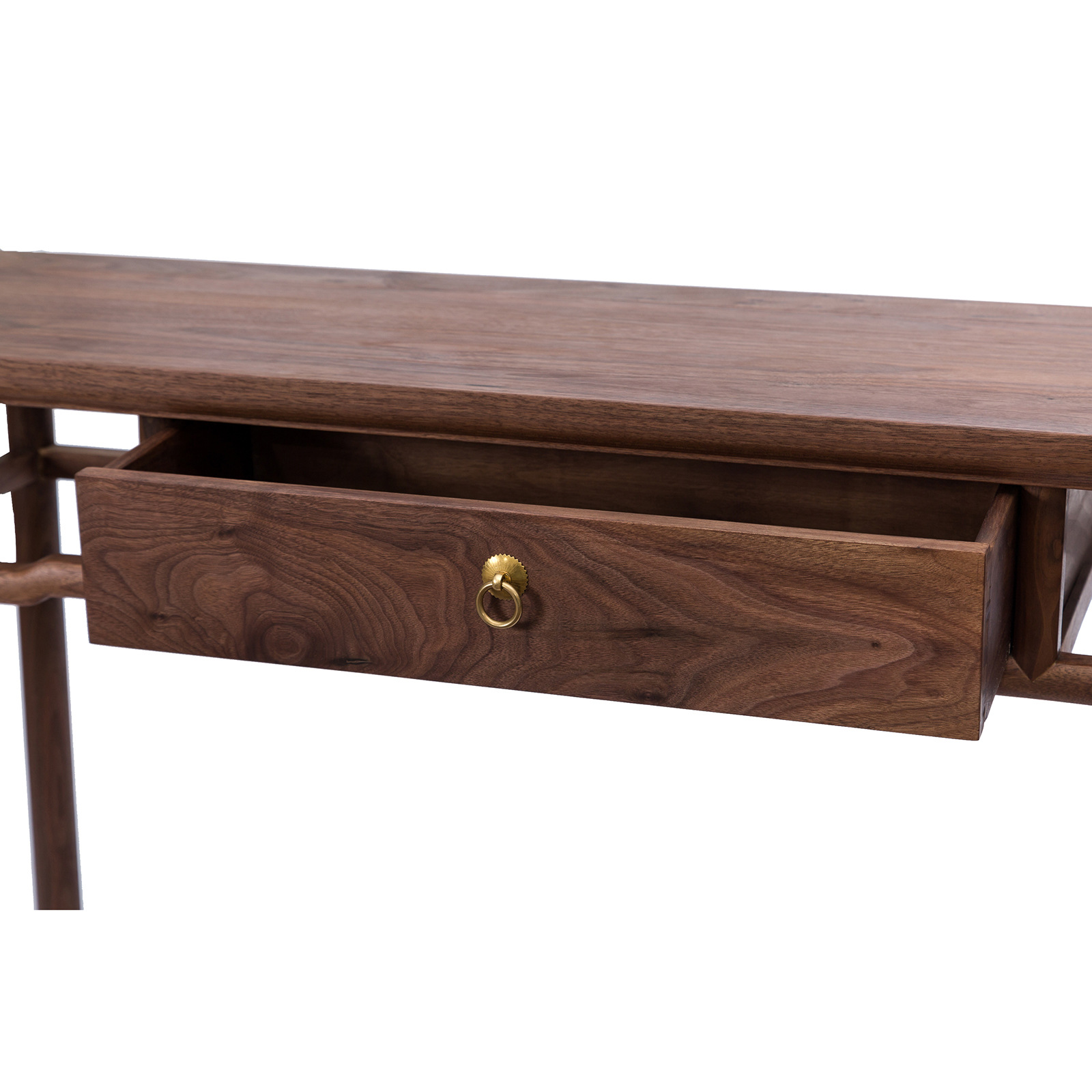 新中式玄关简约现代靠墙边窄长条几柜端景禅意实木家装建材客厅家