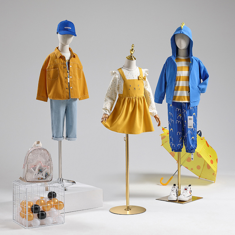 儿童模特道具半身男女小孩衣服展示架人台服装店全身童装模特架子