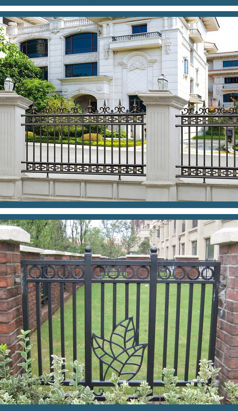 别墅庭院铁艺栅栏户外阳台隔离铁艺护栏花园围栏铁艺栏杆