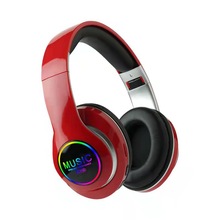 跨境新款VJ033工厂私模头戴式运动耳机5.0LED炫彩无线蓝牙耳机