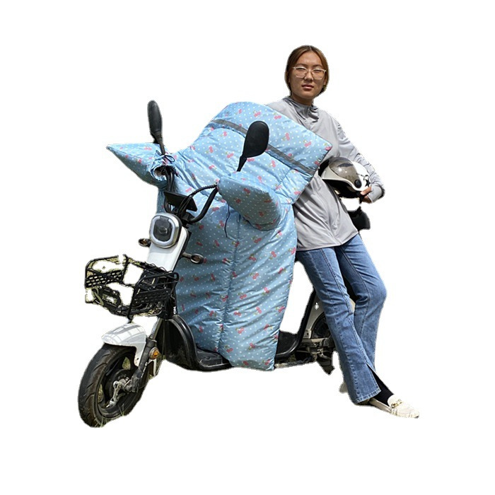 Fleece-Lined Windproof Wrap Wholesale E-Bike Windshield Winter Warm Thickened Windproof Quilt One-Piece Rain-Proof Windproof Quilt