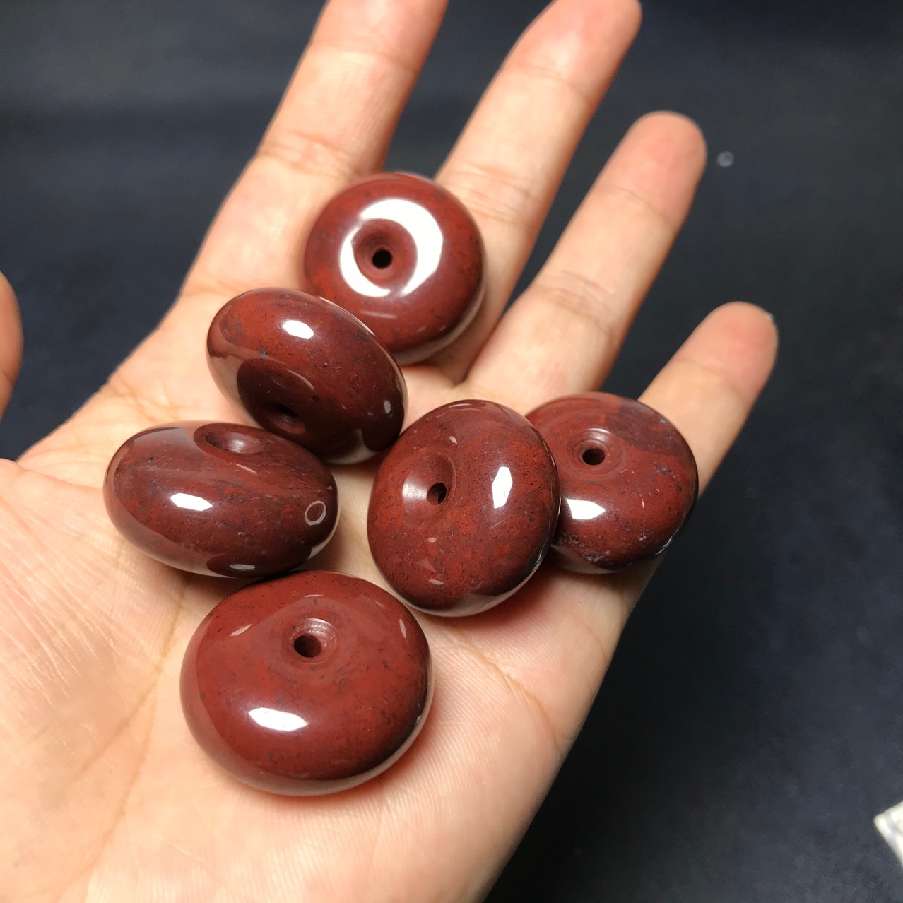 红伊丁平安扣吊坠陨石原石红伊丁平安扣挂件项链搭配直播货源