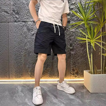 个性新款夏季高档潮流短裤男士工装休闲裤宽松版纯色短裤潮流ins