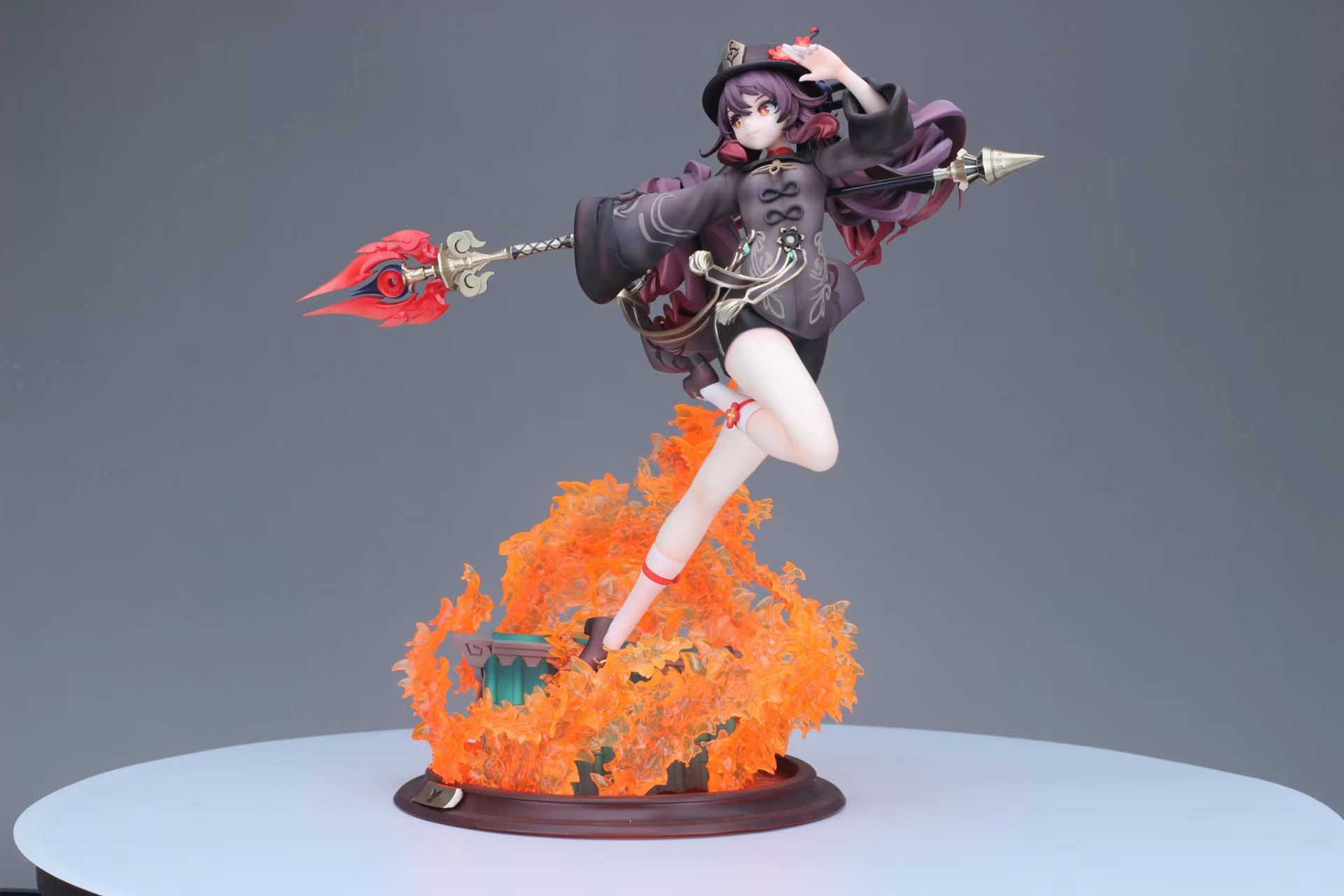 优质版 原神美少女 wf 2代 胡桃 战斗形态 模型 摆件 场景 盒装手