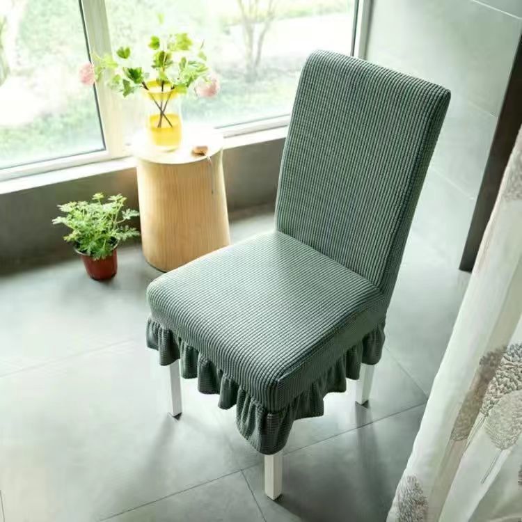 [Elxi] Wholesale Four Seasons Universal Hotel Chair Cover Skirt Chair Cover Universal Elastic Thickening Dining Table and Chair