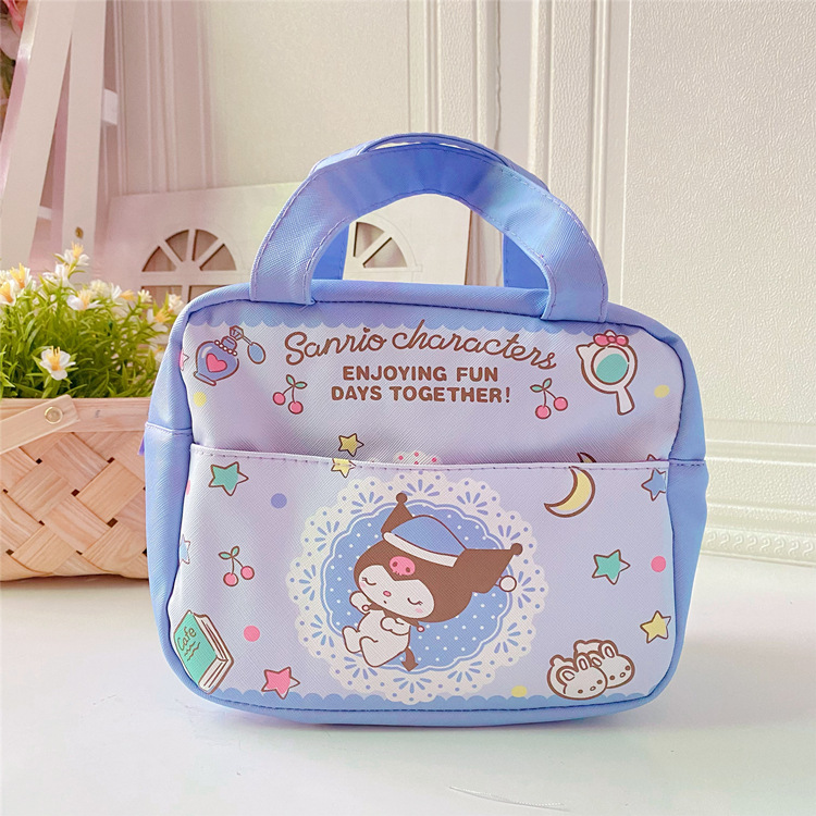 Japanese Girl Heart Clow Lunch Bag Cartoon Cute Heat Preservation Lunch Box Bag Student Lunch Bag Cinnamoroll Babycinnamoroll Handbag