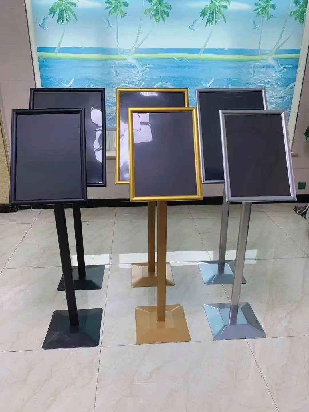 欧美立牌广告牌展示牌商场立牌展架落地式店门口宣传海报展示架