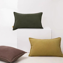 绿色大抱枕头套不含芯客厅沙发靠垫轻奢感靠枕床头靠背垫