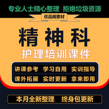 模板护士护理PPT课件查房培训医院知识学习技能精神科管理制度