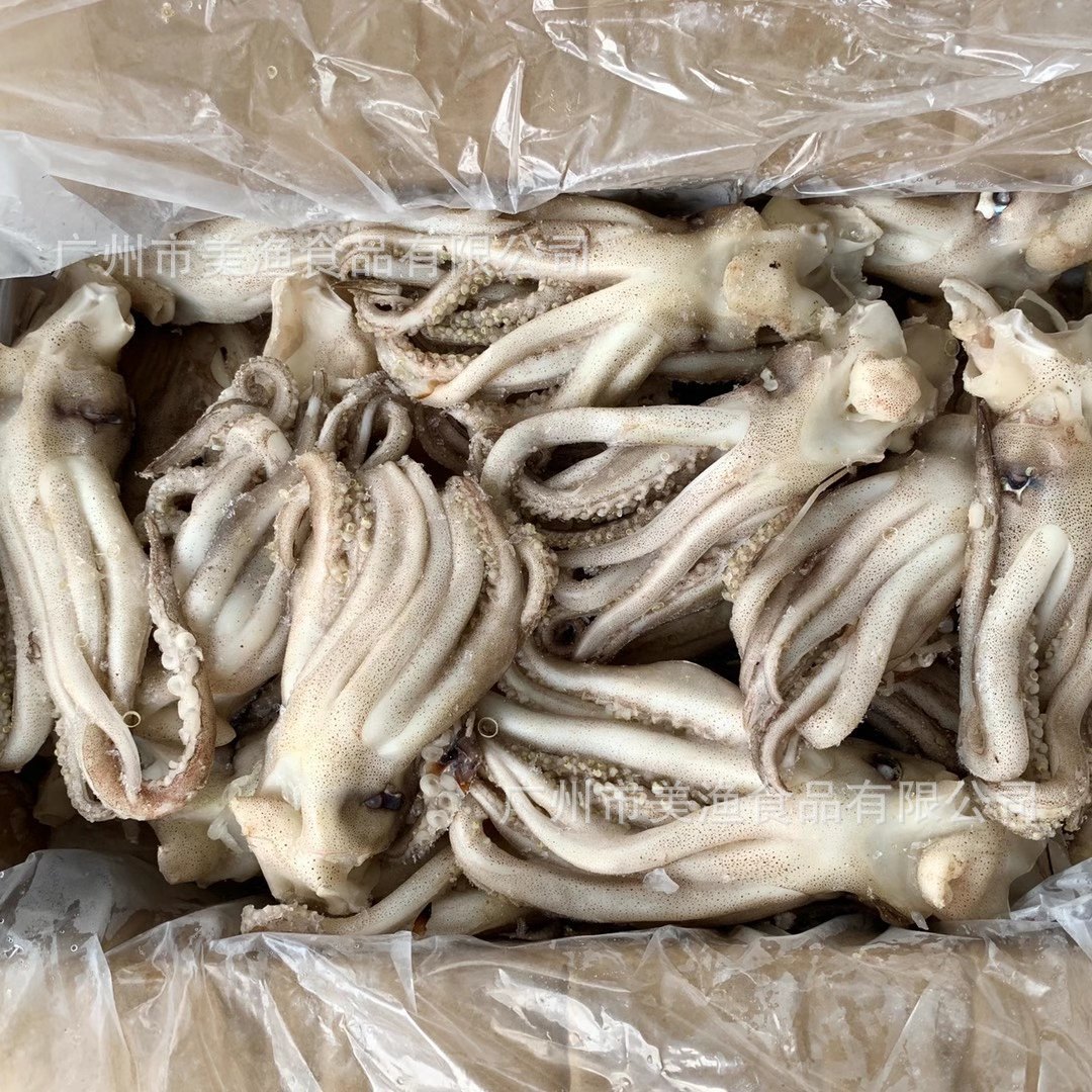 冷冻鱿鱼须 单冻鱿鱼头鱿鱼筒 鱿鱼须铁 板烧烤半成品食材 4kg/件