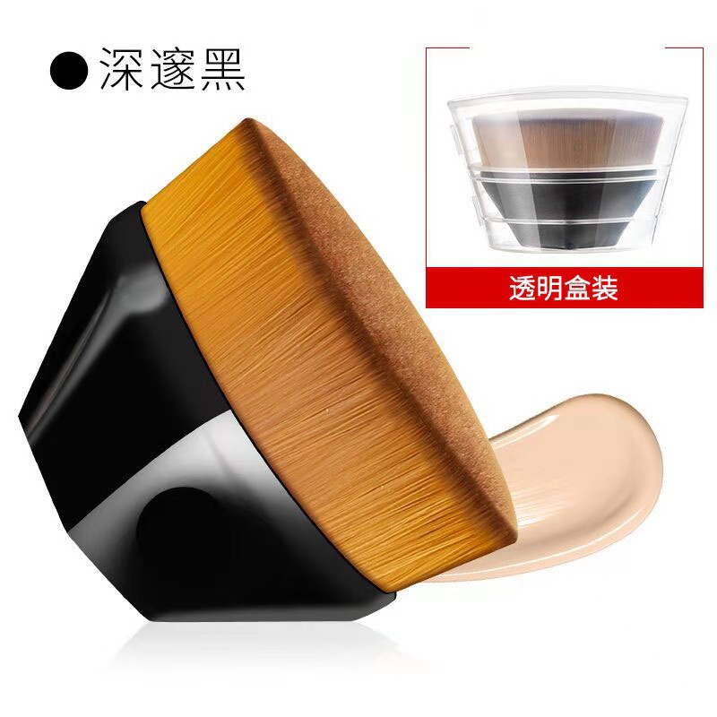 Dongguan Factory No. 55 Powder Foundation Brush Flat Head Foundation Brush Petals Seamless Makeup Brush Beauty Tools Single Wholesale