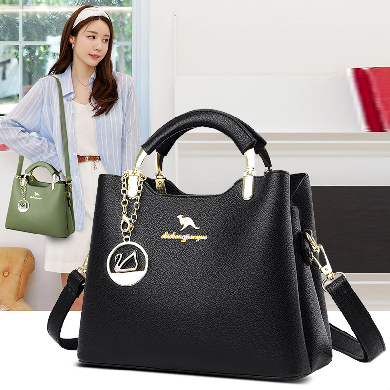 Foreign Trade Bag Women's 2022 New Autumn and Winter Women's Bags Simple Fashion Women's Shoulder Bag Mother Crossbody Portable Big Bag