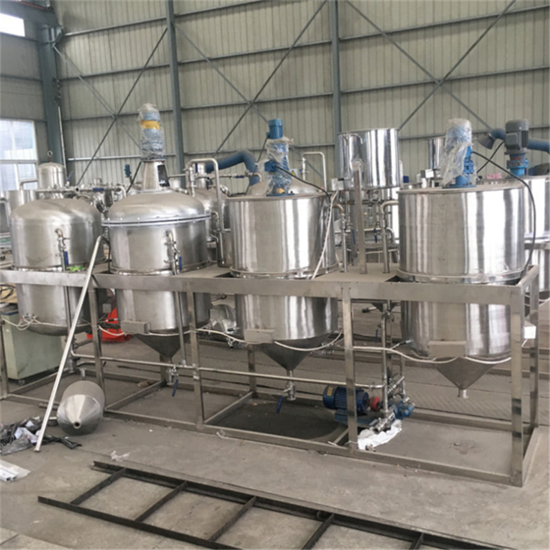 新型设计德辉连续式食用油大豆油精炼机800型动物油茶籽油炼油机