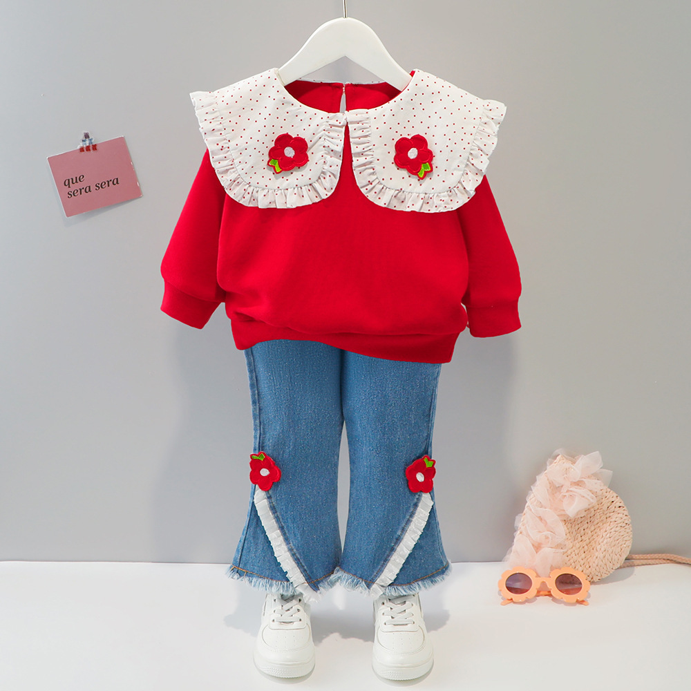 儿童衣服春季婴儿两件套小童装宝宝春装22新款小童套装女童夏季外穿