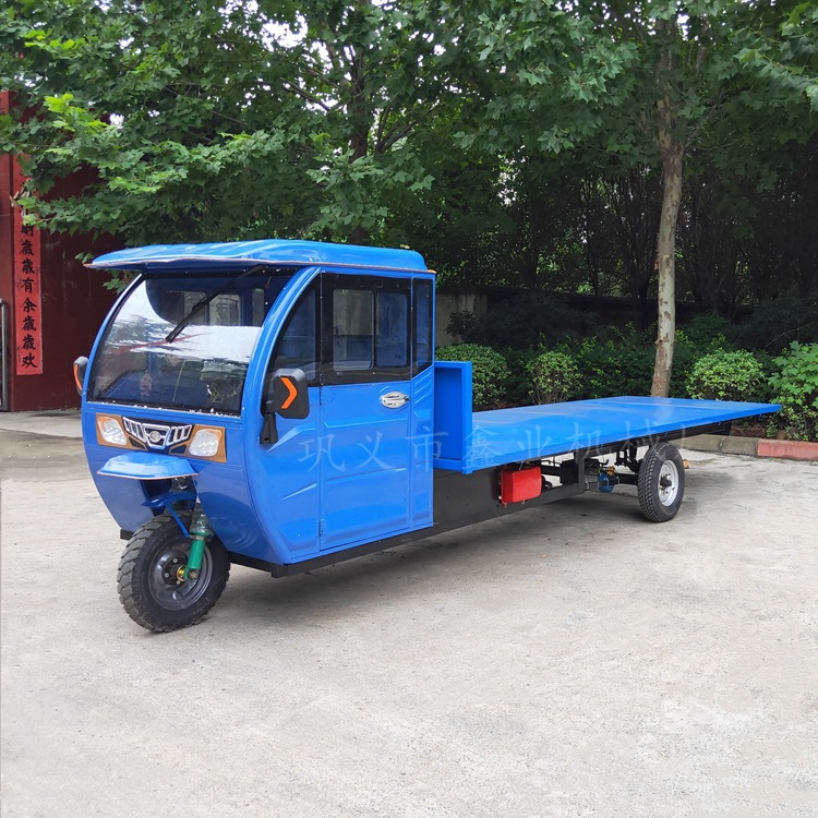 厂家直销济南电动三轮平板车 电动自卸翻斗车 拉货送货电动三轮车