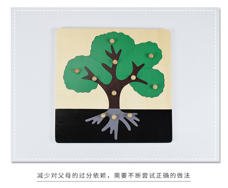 幼儿园儿童早教教具拼图教蒙氏特手抓嵌板宝宝木制益智玩具3-6岁