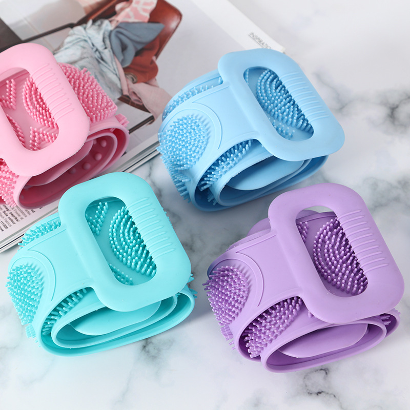 硅胶搓澡巾沐浴搓背搓澡按摩成人男女洗澡搓背不求人环保轻便搓澡