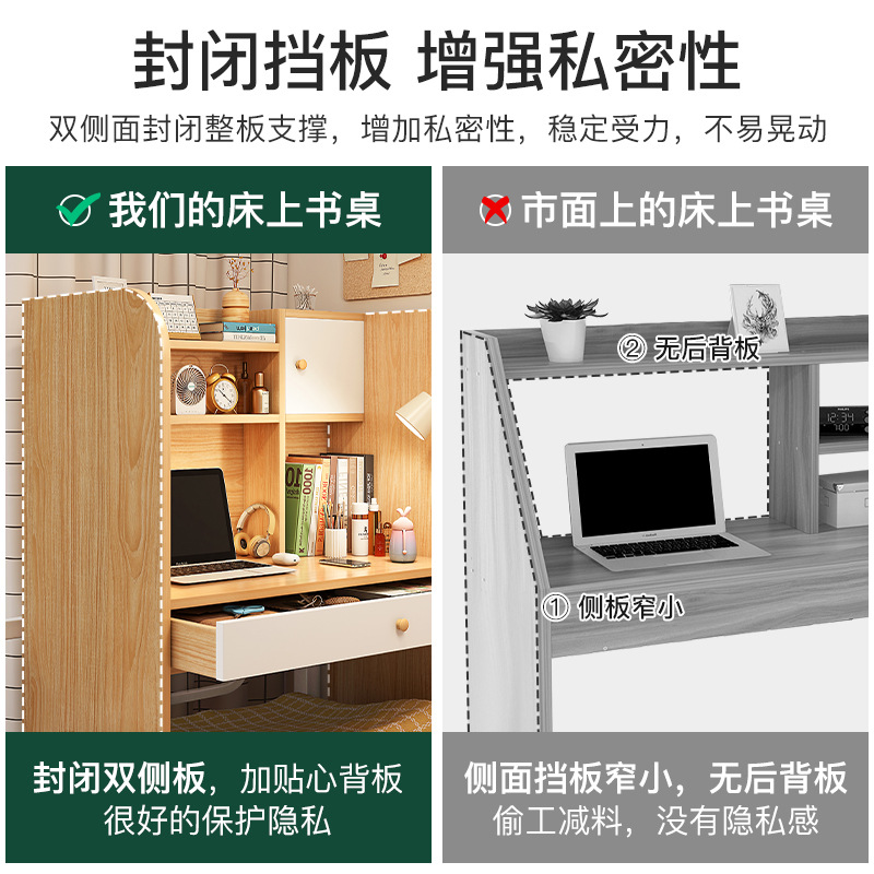 Bed Table College Student Dormitory Fantastic Desk Writing Desk Dormitory Top Bunk Lazy Laptop Desk Small Table