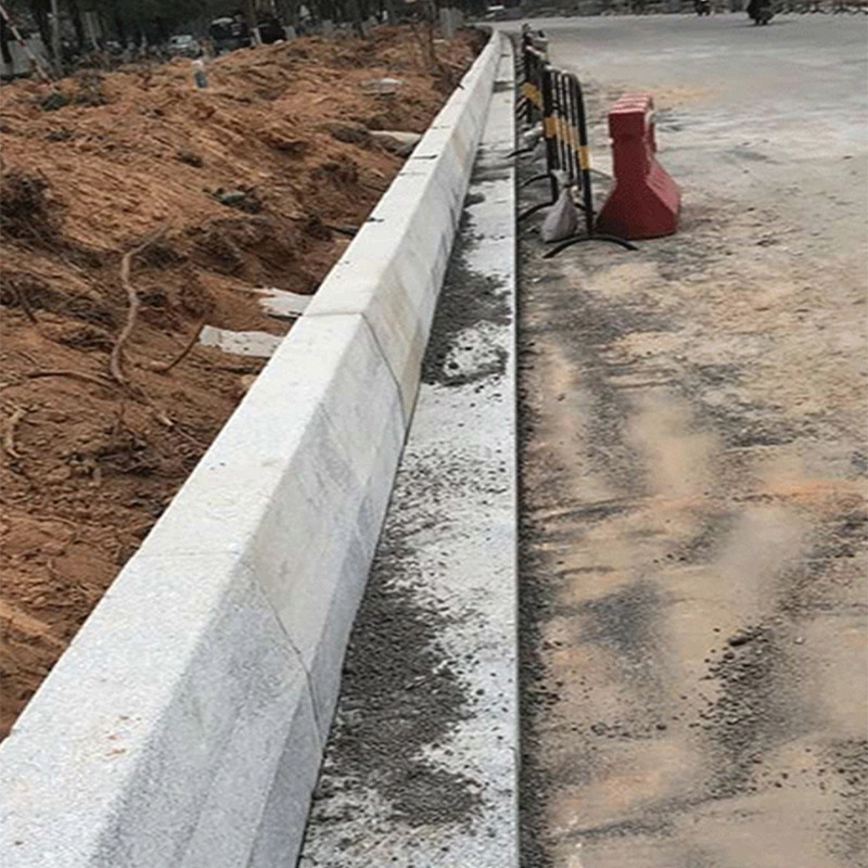路缘石路沿石厂家现货地铺石 pc砖水泥路沿石芝麻黑芝麻灰路侧石