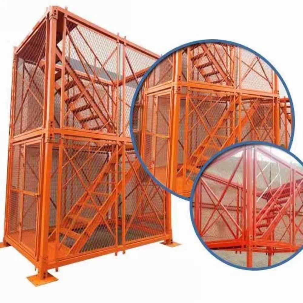 安全梯笼 安全爬梯 建筑安全施工挂网式梯笼 爬梯组合式爬梯 梯笼