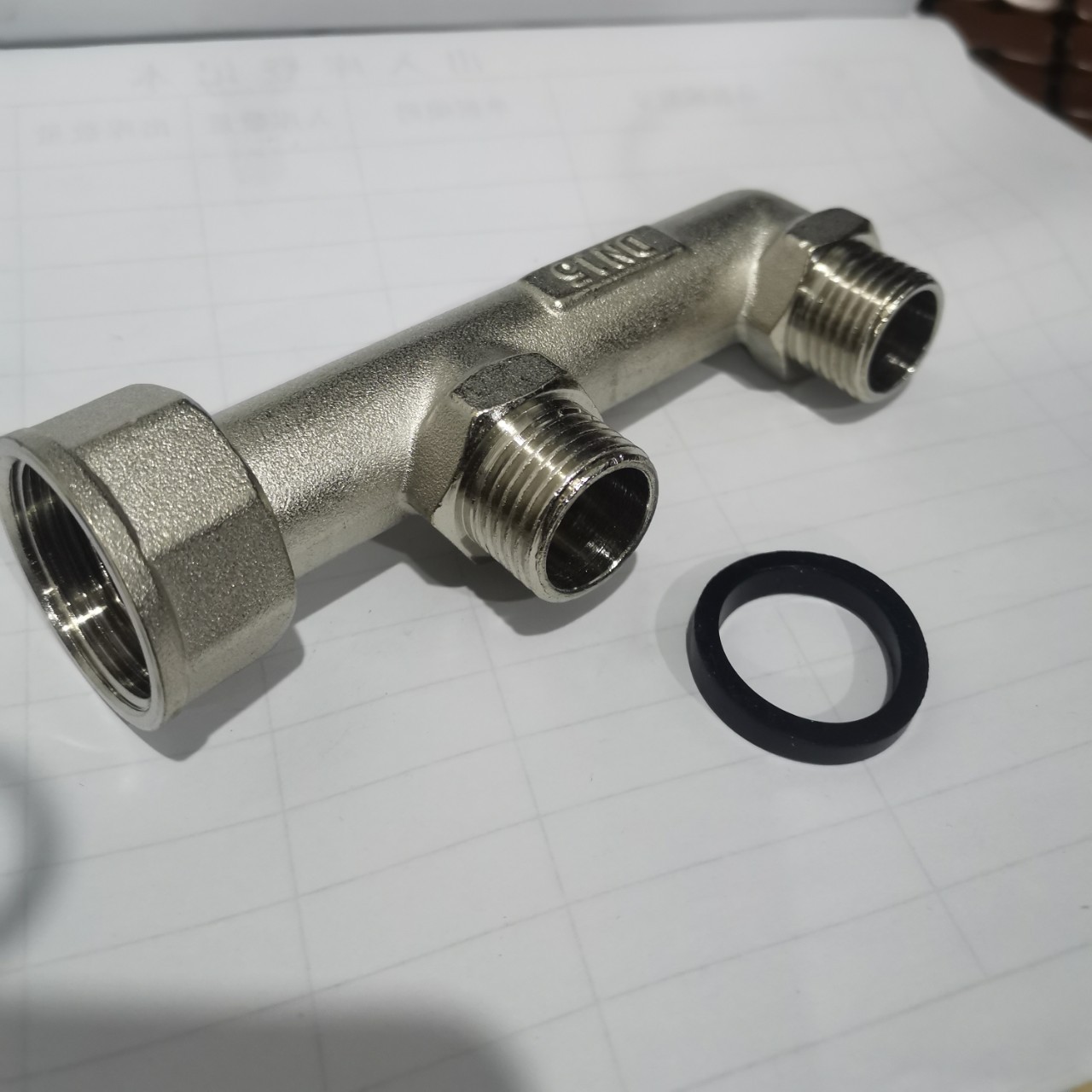 燃气表具管连接 铜燃气f型三通 水暖五金配件铜三通-阿里巴巴