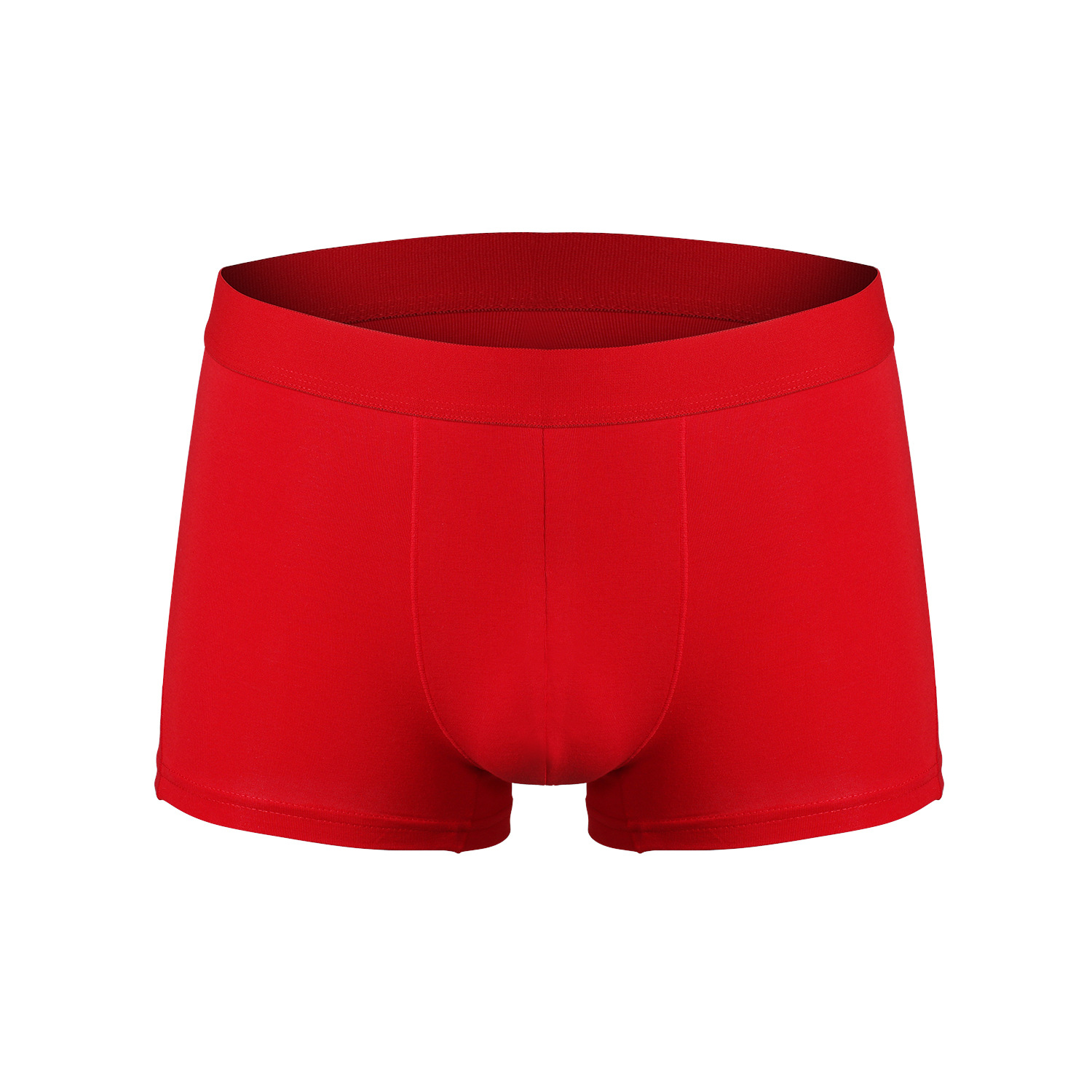 本命年红色男士内裤性感平角裤男四角裤头舒适内衣批发boxerbrief